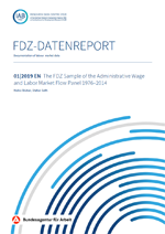 Das Bild zeigt die Titelseite eines FDZ-Datenreports.