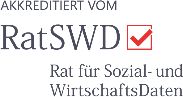RatSWD-Logo akkreditiert vom Rat für Sozial- und Wirtschaftsdaten
